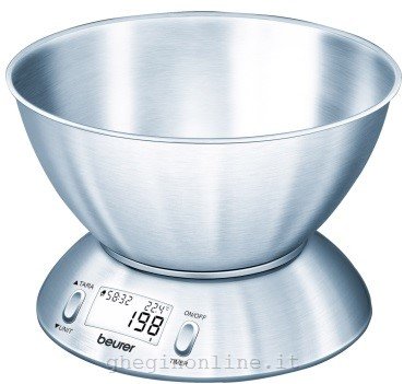 BEURER KS54 BILANCIA DA CUCINA CON TIMER CIOTOLA IN ACC