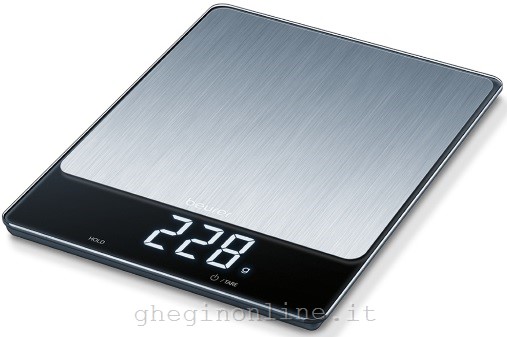 BEURER KS34XLINOX BILANCIA DA CUCINA CON PORTATA EXTRA ELEVATA 15 K
