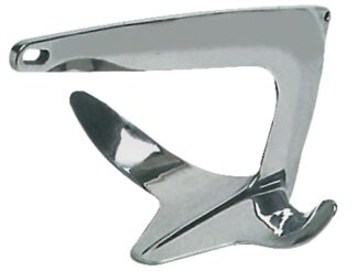 Ancora Trefoil inox 50 kg - 01.109.50 Osculati Ancore, musoni e ammortizzatori