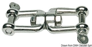 Girella inox grillo/grillo 16 mm - 01.429.04 Osculati Ancore, musoni e ammortizzatori