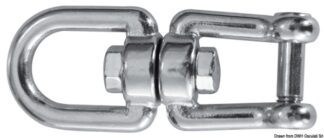 Girella inox occhio/grillo con perno a filo 10 mm - 01.438.02 Osculati Ancore, musoni e ammortizzatori