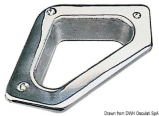 Cubia di poppa triangolare inox - 01.663.49 Osculati Ancore, musoni e ammortizzatori