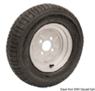 Ruote pneumatiche carrelli alta velocità 145/10" - 02.013.09 Osculati Verricelli e thruster