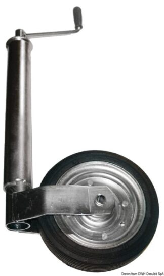 Ruotino anteriore regolabile tubo Ø 60 mm - 02.016.52 Osculati Verricelli e thruster