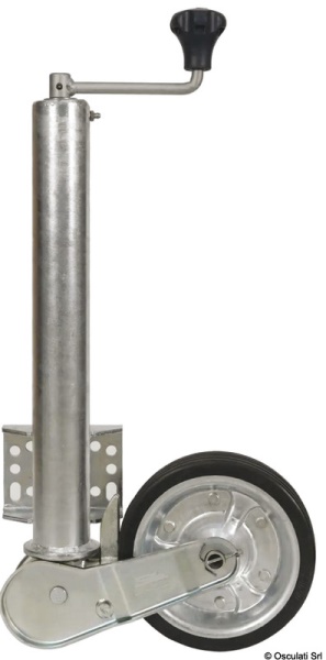 Ruotino pesante 60 mm piastra fiss. ribaltamento auto - 02.016.54 Osculati Verricelli e thruster