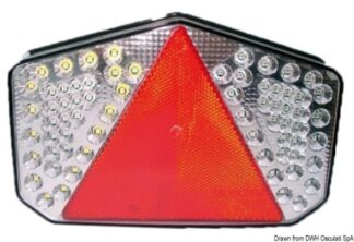 Fanale Led posteriore SX - 02.021.21 Osculati Verricelli e thruster