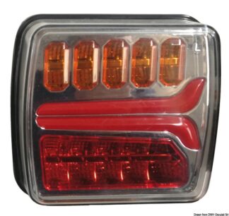 Fanale posteriore destro LED dinamico - 02.021.28 Osculati