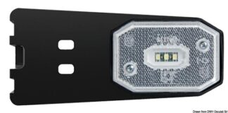 Fanale posizione LED anteriore luce bianca staffa - 02.021.41 Osculati Verricelli e thruster