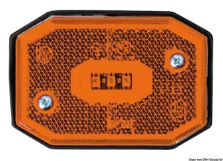 Fanale posizione LED laterale luce arancio - 02.021.50 Osculati Verricelli e thruster