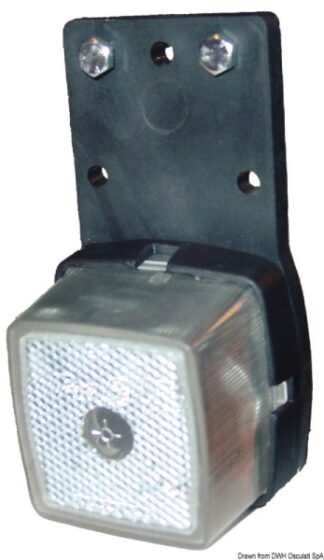 Fanale d'ingombro base gomma bianco - 02.022.04 Osculati Verricelli e thruster