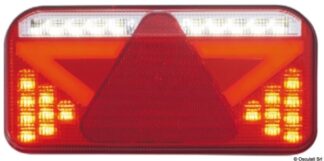 Fanale post. LED sx con catadriotto triangolare 6 funz. - 02.022.31 Osculati Verricelli e thruster