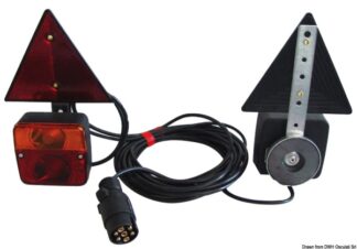 Kit luci LED fissaggio magnetico freccia dinamica - 02.023.23 Osculati Verricelli e thruster
