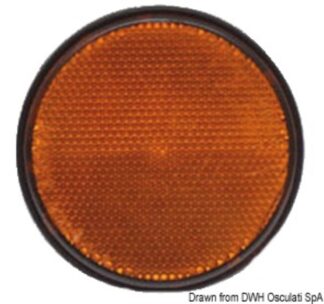 Catarifrangente adesivo arancio 60 mm - 02.023.32 Osculati Verricelli e thruster