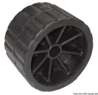 Rullo laterale nero L mm 75 Ø foro mm 18,5 - 02.029.09 Osculati Verricelli e thruster