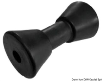 Rullo centrale nero 190 mm Ø foro 25 mm - 02.029.24 Osculati Verricelli e thruster