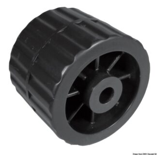 Rullo laterale nero Ø 15 mm - 02.031.10 Osculati Verricelli e thruster