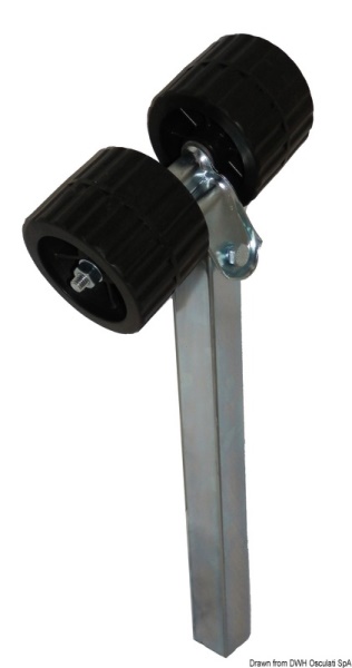 Rullo laterale con tubo quadro rialzato - 02.031.18 Osculati Verricelli e thruster