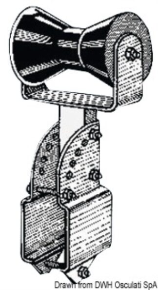 Rullo centrale reggichiglia 70 mm - 02.031.14 Osculati Verricelli e thruster