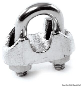 Morsetto cavallotto inox 7/8 mm - 04.181.04 Osculati Impiombature, accessori per sartie