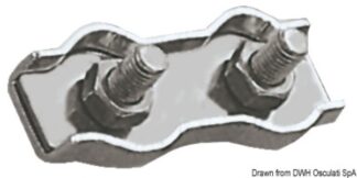 Morsetti inox doppi 3 mm - 04.512.03 Osculati Impiombature, accessori per sartie