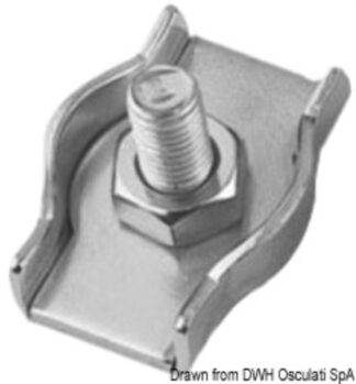 Morsetti inox semplice 5 mm - 04.513.05 Osculati Impiombature, accessori per sartie