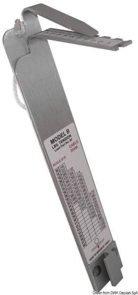 Tensiometro Loos per cavi 5/6/7 mm - 04.572.91 Osculati Impiombature, accessori per sartie