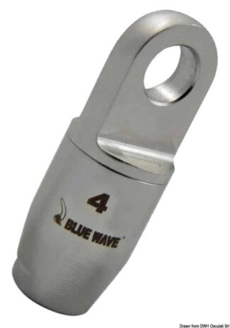Terminale ad occhio per rig tessile per cima Ø4 mm - 05.220.04 Osculati Terminali e redance