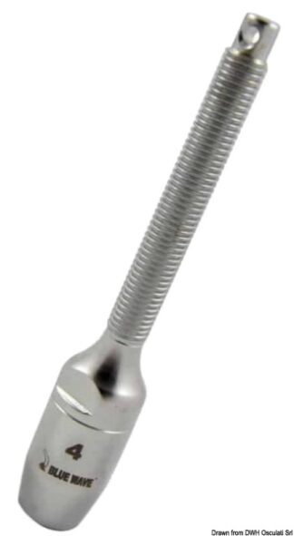 Terminale filettato x rig tessile per cima Ø6 mm - 05.222.06 Osculati Terminali e redance