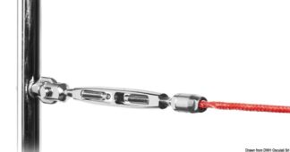 Tenditore canula aperta per draglie tessile Ø4 mm - 05.230.01 Osculati Terminali e redance