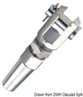 Terminale inox forcella Ø 10 mm - 05.408.10 Osculati Terminali e redance