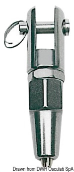 Terminale inox forcella Ø 7 mm - 05.661.70 Osculati Terminali e redance
