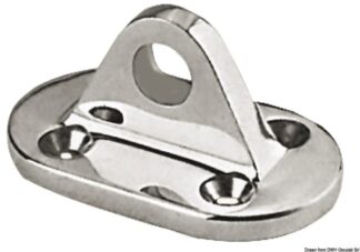 Basetta inox per lifeline occhio 10 mm - 05.860.87 Osculati Terminali e redance