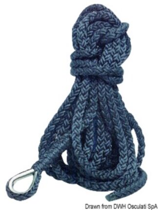 Cima ormeggio 8 capi 20 mm x 12 m - 06.443.52 Osculati