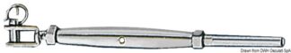 Tenditore inox 12 mm, forcella fissa - 07.191.12 Osculati Arridatoi ed accessori