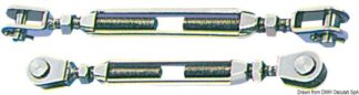 Tenditore inox 16 mm due forcelle fisse - 07.198.16 Osculati Arridatoi ed accessori