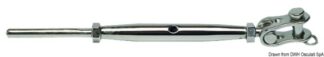 Tenditori inox 12 mm forcella snodata - 07.202.12 Osculati Arridatoi ed accessori