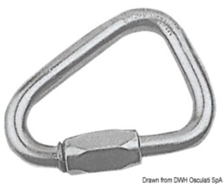 Moschettone a delta con vite 6 mm - 08.875.06 Osculati Grilli, moschettoni