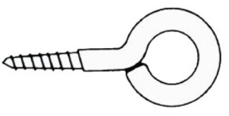 Occhioli inox vite 45 x 4,5 mm (blister 4 pz) - 09.033.04 Osculati Grilli, moschettoni