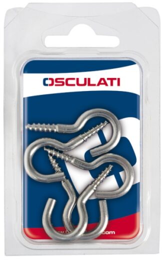 Ganci inox vite 44 x 4 mm (blister 5 pz) - 09.034.02 Osculati Grilli, moschettoni
