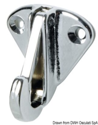 Moschettone inox con base 10 mm - 09.172.02 Osculati Grilli, moschettoni