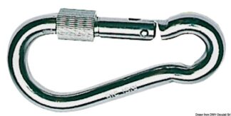 Moschettone inox ghiera mm 120 - 09.195.12 Osculati Grilli, moschettoni