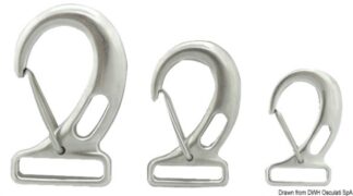 Moschettone per nastro mm 90x40 - 09.249.03 Osculati Grilli, moschettoni