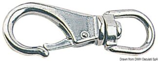 Moschettone inox con girella 113 mm - 09.251.03 Osculati Grilli, moschettoni