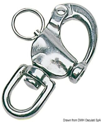 Moschettone inox spinnaker 87 mm - 09.845.90 Osculati Grilli, moschettoni