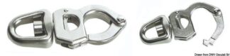 Moschettone inox grilletto mm 127 - 09.855.03 Osculati Grilli, moschettoni