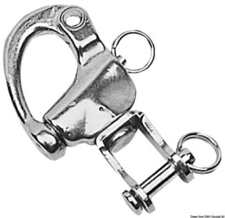 Moschettone inox spi mm 128 - 09.939.03 Osculati Grilli, moschettoni