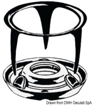 Bottone femmina+maschio in ottone - 10.305.00 Osculati Occhioli, bottoni, coltelli