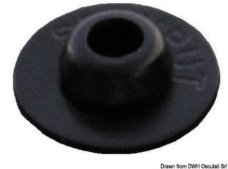 Contropiastra in plastica Stayput Press Nero - 10.314.52 Osculati Occhioli, bottoni, coltelli