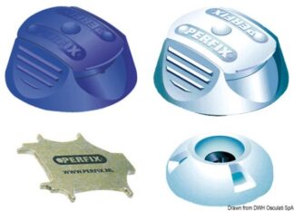 Bottone tessuto Perfix blu - 10.448.02 Osculati