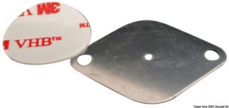 Piastrina inox magnetico adesiva 45x30 mm - 10.600.04 Osculati Occhioli, bottoni, coltelli